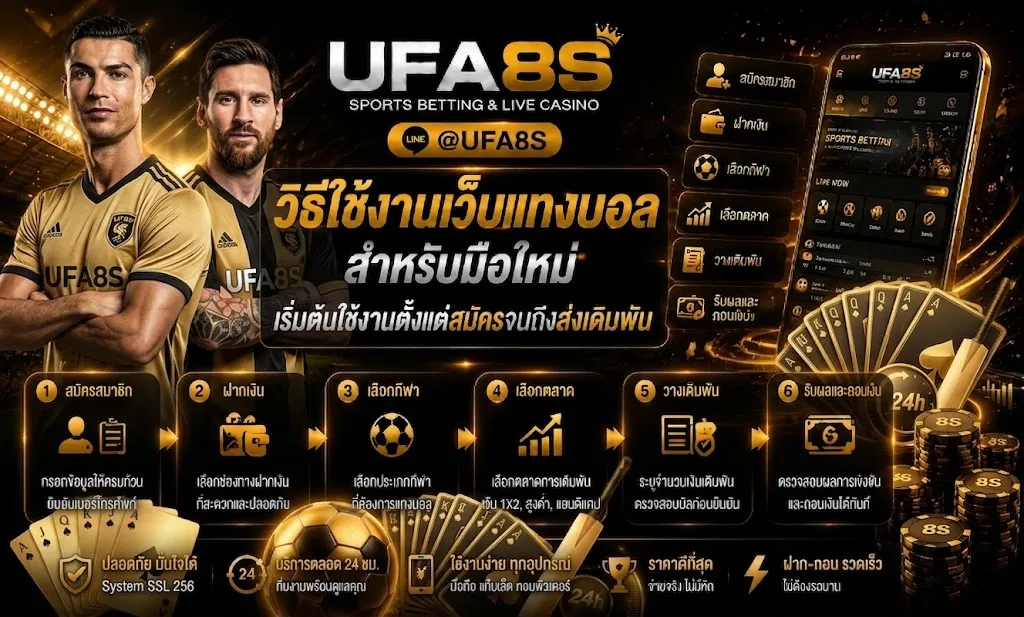 วิธีใช้งานเว็บแทงบอล