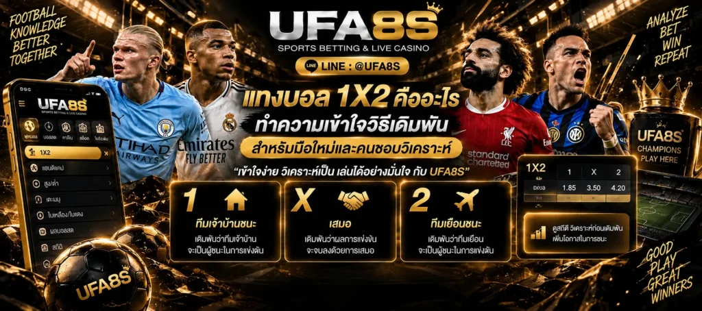 แทงบอล 1X2 คืออะไร